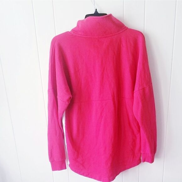 Pink Victoria Secret partial Zip up Hoodie Small - Picture 2 of 3